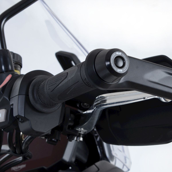 R&G Bar End Sliders for the Triumph Tiger 900 GT/ Rally '20- & Tiger 850 Sport '21- (to use with handguards)